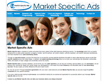 Tablet Screenshot of marketspecificads.com